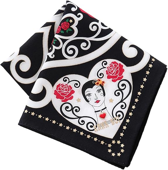 Amazon | [アナスイ] 【ANNA SUI 】 刺繍ハンカチ (ホワイト) [綿100