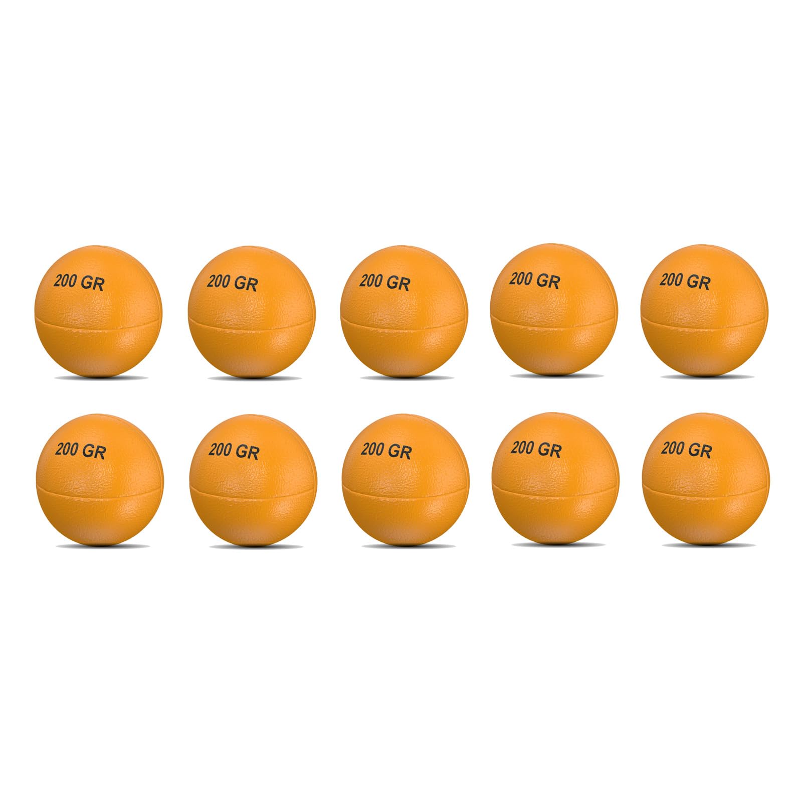 alpas 200g Schlagball 10er Set - Wurfball für Schule, Verein & Leichtathletik - Trainingsball für Weitwurf