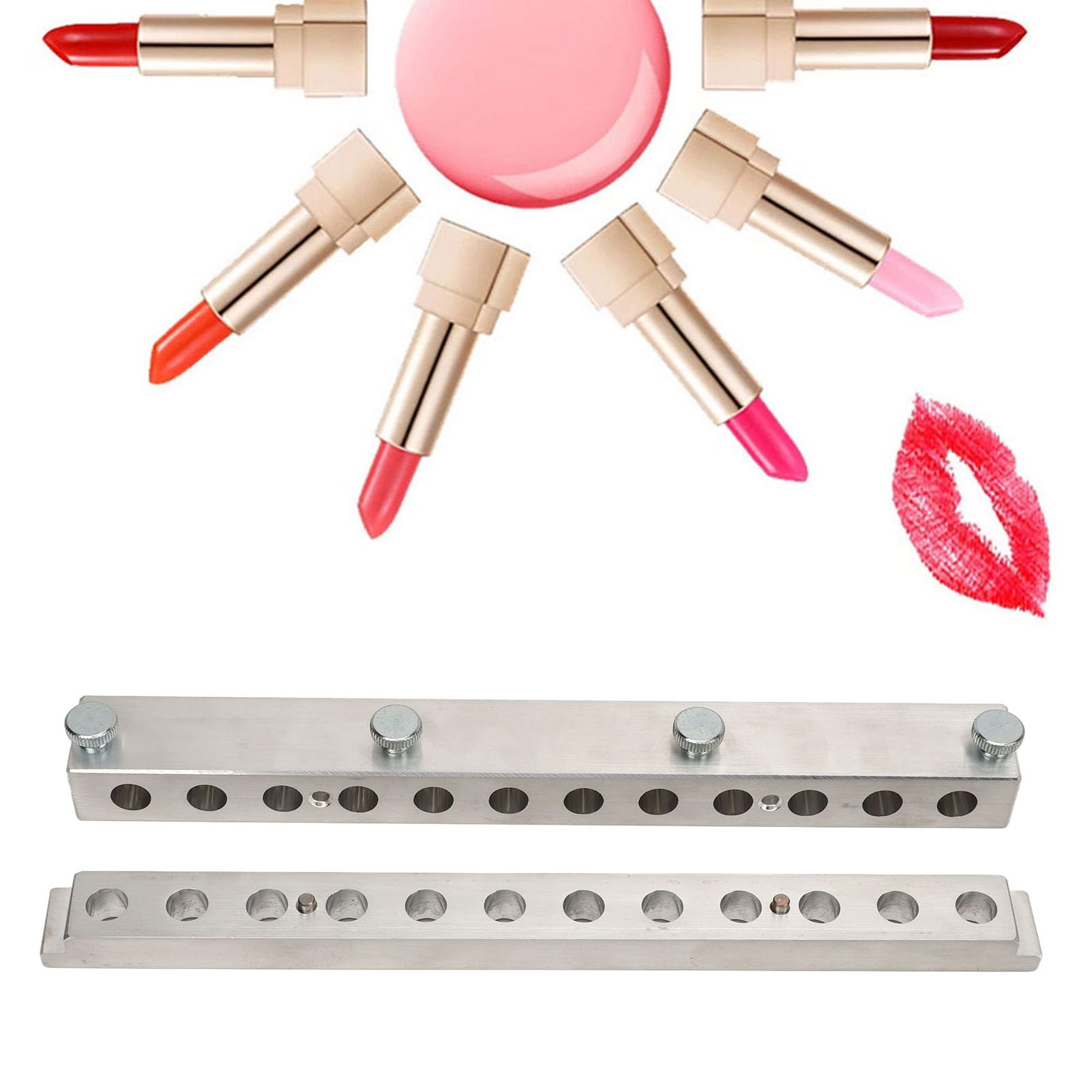 Stampo E Contenitore Per Rossetto, Stampo Per Rossetto Fai da Te, Stampo Per Rossetto in Lega di Alluminio Per Gli Amanti del Rossetto