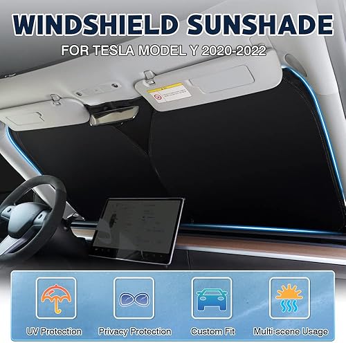 Miniatura 9 de Karltys Parasol para Dodge Ram 1500 2019-2023 2024, accesorios Ram 1500, parasol para parabrisas UPF50+, cubierta plegable para ventana delantera,