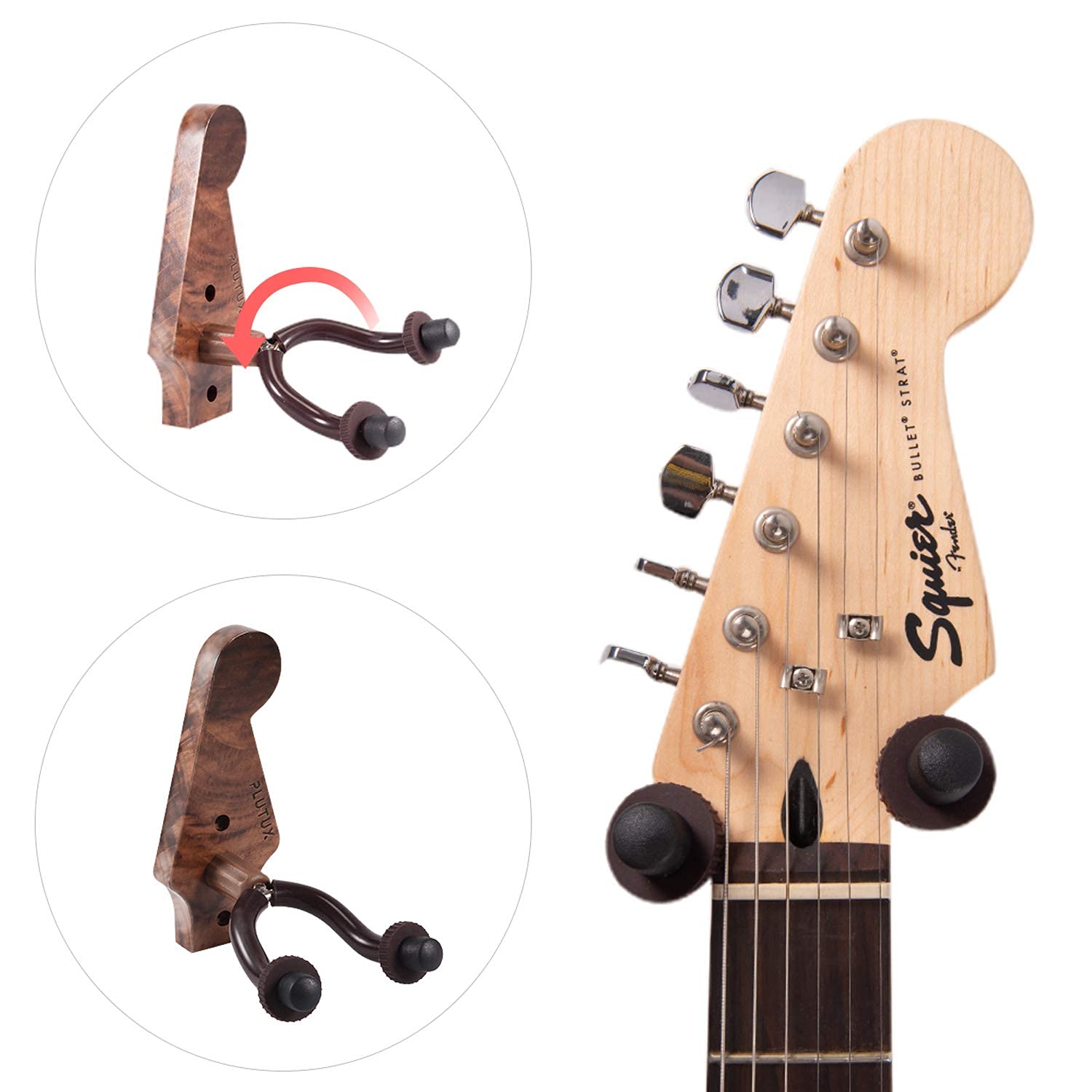 20 Pièces Protège-sangles Guitare SULIUDAJI | Caoutchouc Noir Pour Guitare, Basse