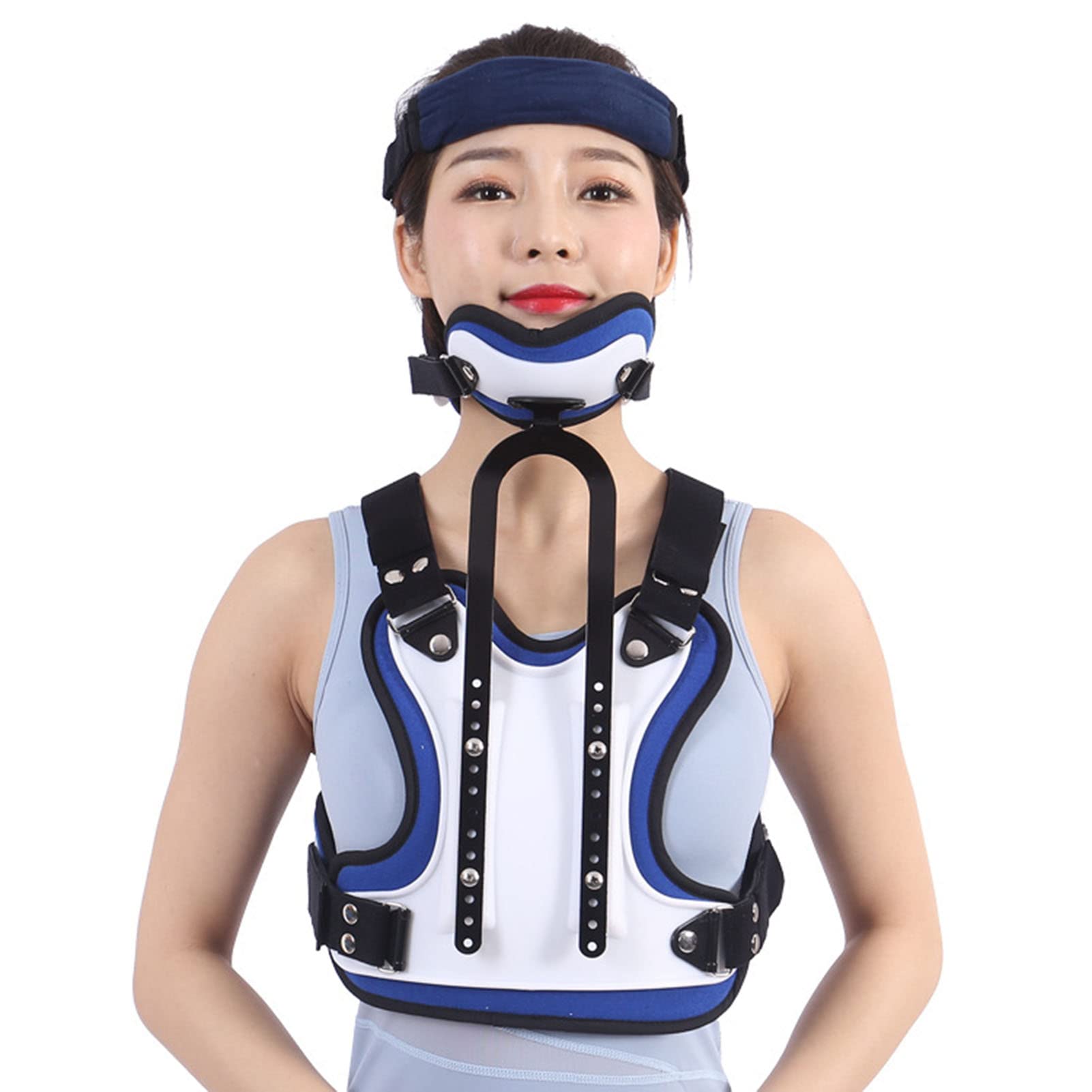 Buy WANGXN Head and Neck Chest Orthosis, Adjustable Cervical Thoracic