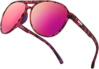 Vista 1 de Jefoo - Gafas de sol polarizadas estilo aviador para hombres y mujeres, retro, modernas, deportivas para exteriores con protección UV400