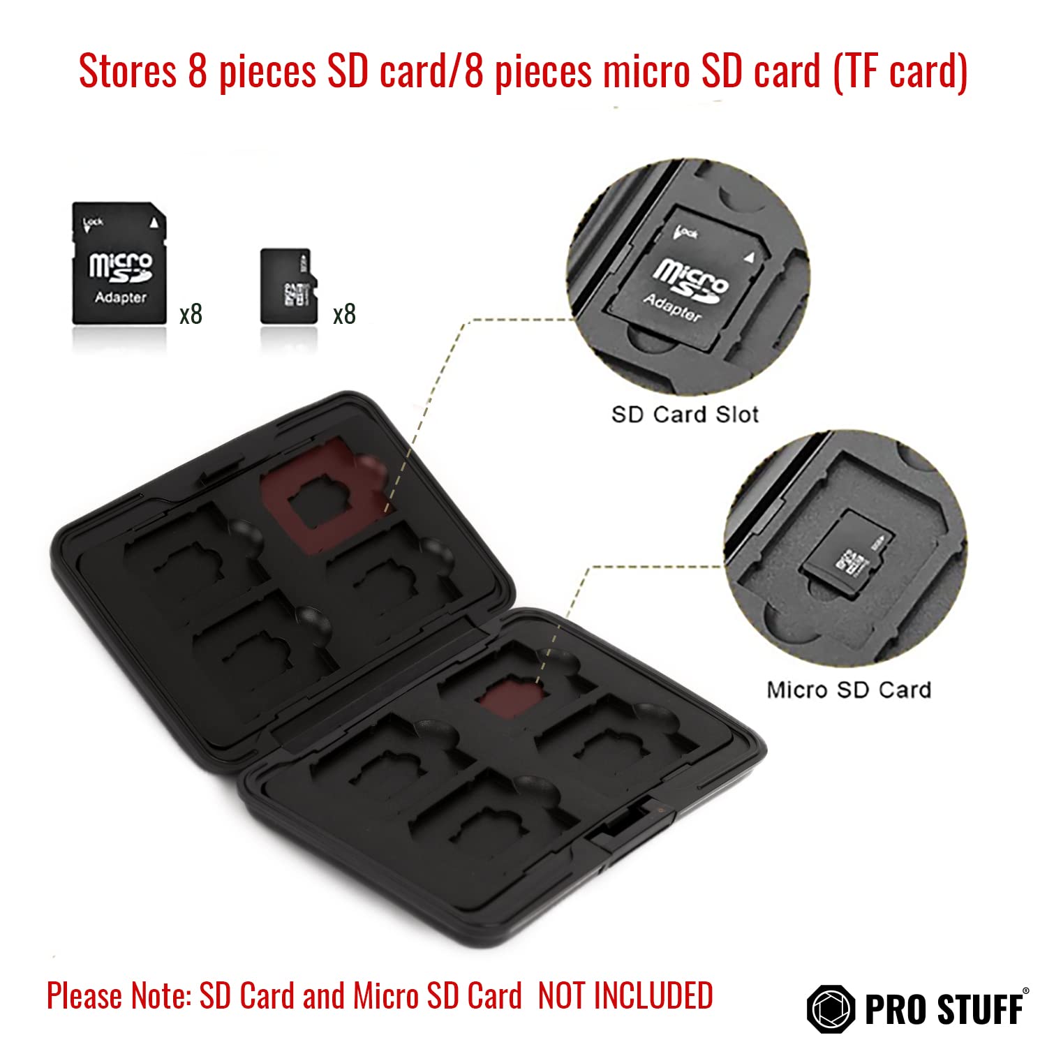 Case Memorie Fotografo Custodia Orico 24 Slot Schede Memoria - Impermeabile Per 18 Micro SD E 6