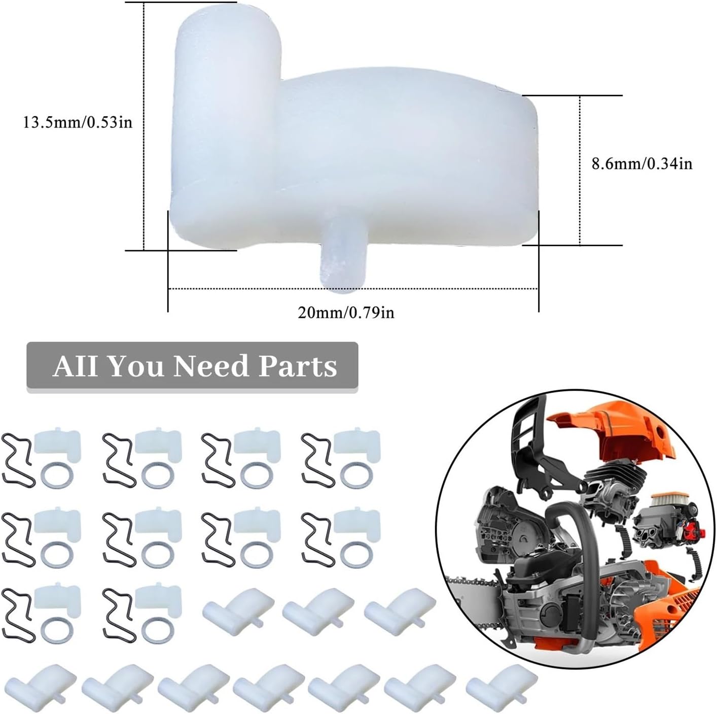 Recoil Rewind Starter Repair Kit Fit for MS290 MS390 MS310 029 034 036 039 044 Chainsaw 11251957200