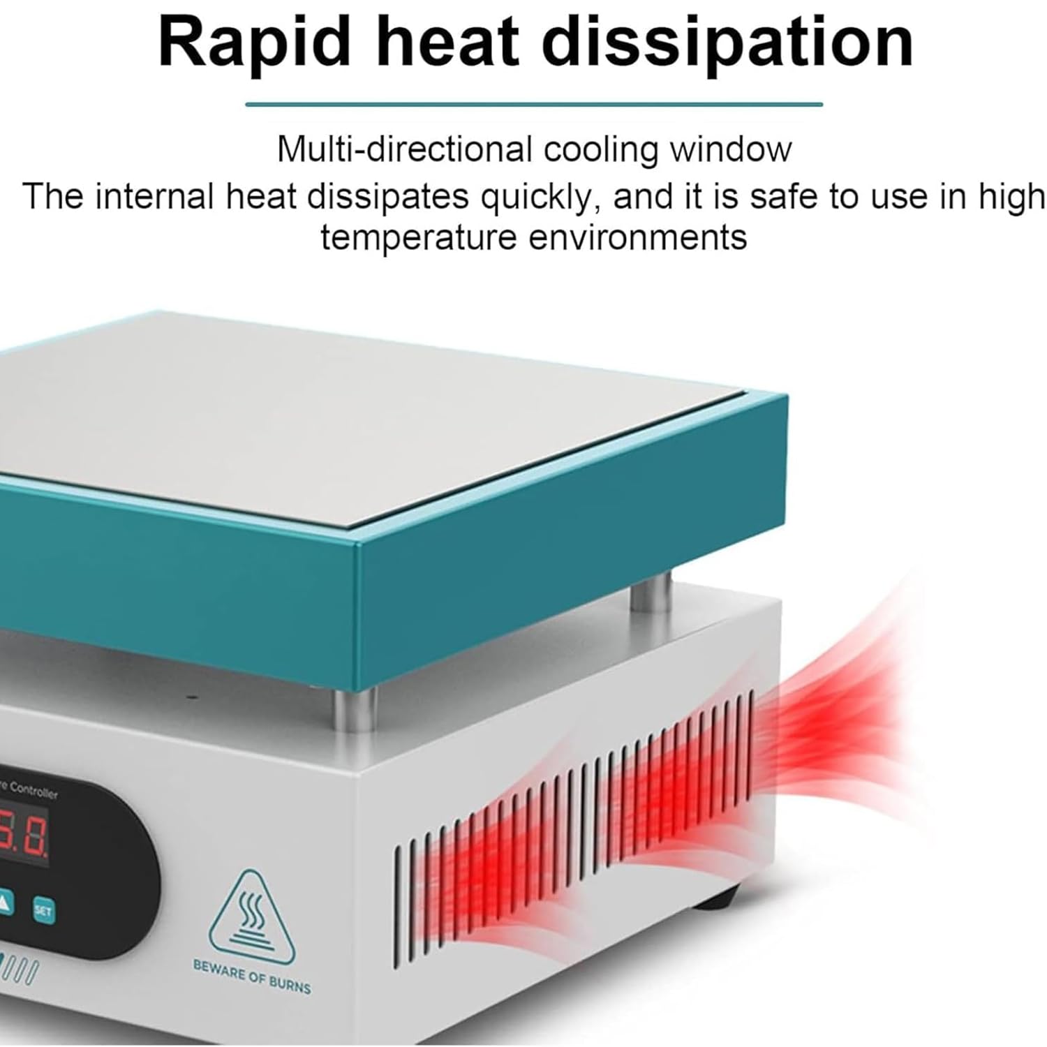 Estación De Precalentamiento De Placa Calefactora Electrónica, Placa De Soldadura De Precalentamiento De 600 W, Rango De Temperatura De 50 ℃ A 350 ℃, con Pantalla Digital Led, Área De