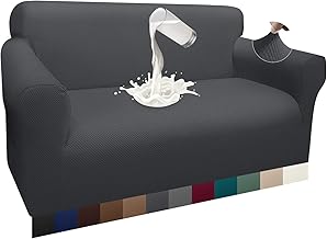 Granbest Super Thick Sofa Cover 2 Seater Waterproof Armchair Cover Non-Slip Protector Furniture Cover (2 Seater, Grey)