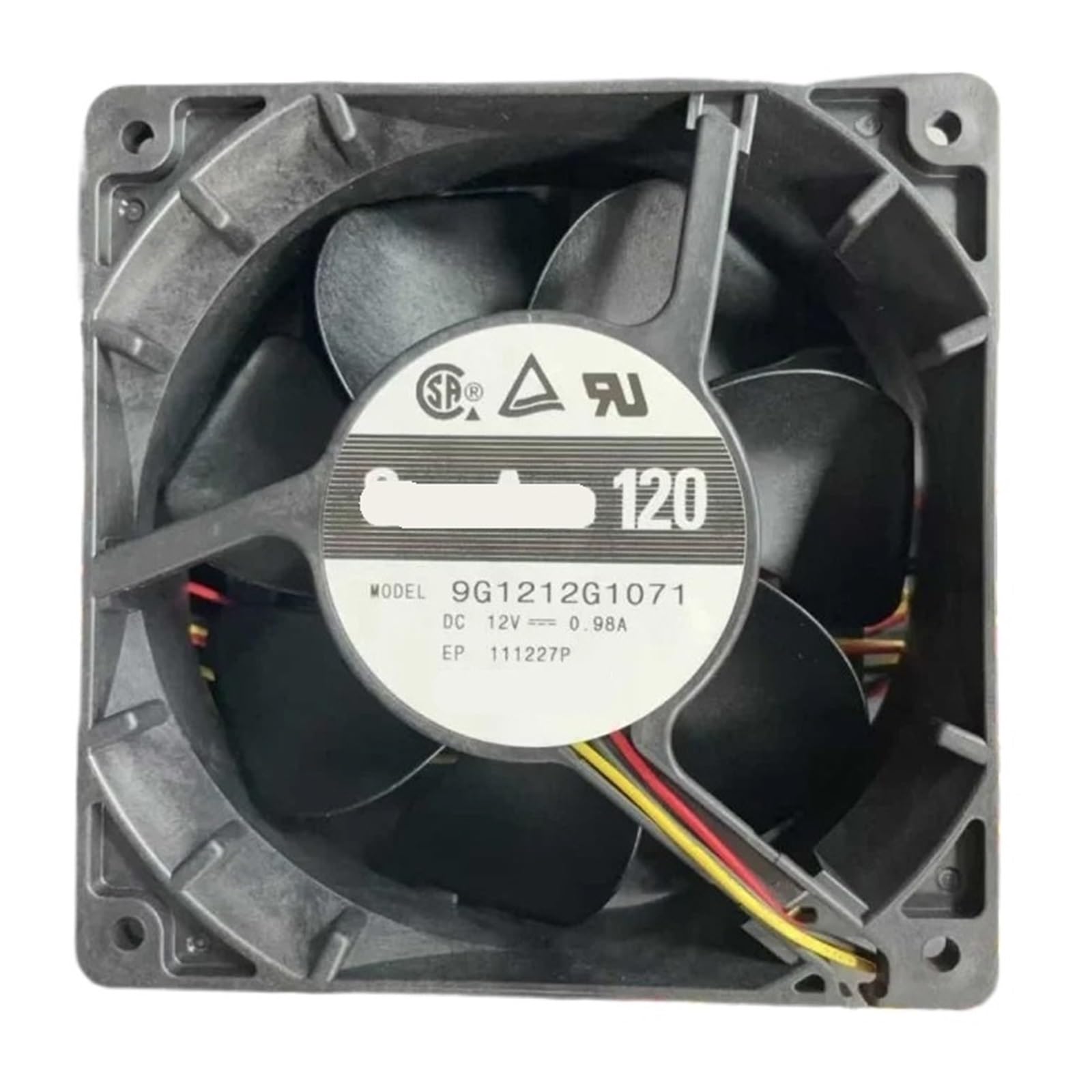 WESAWQGH 9G1212G1071 Cooling Fan 12VDC 0.98A 120x120x38mm 3-wire