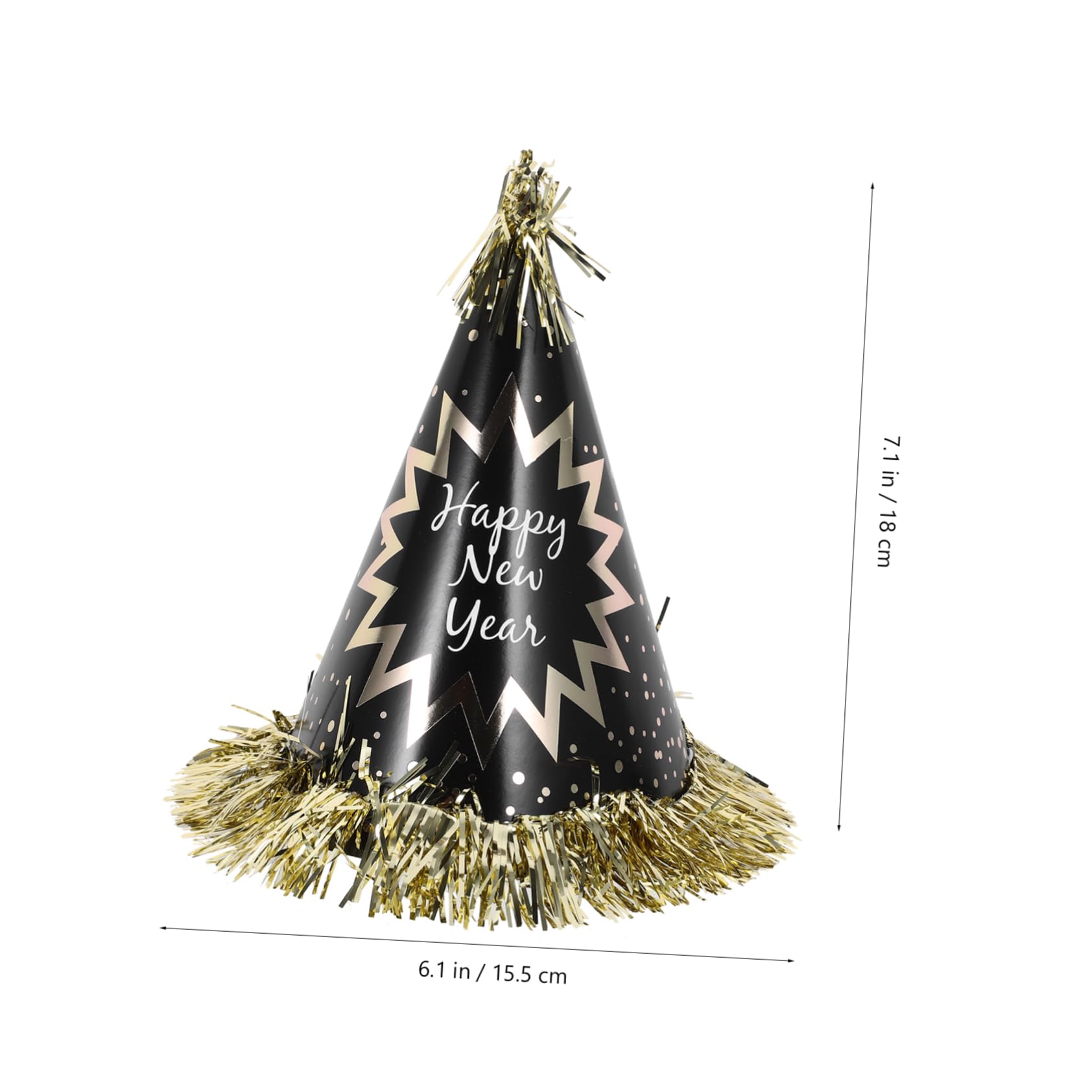 VICASKY 1tasche Silvester-partyhüte mit Perlenkette Hut Stirnband Tröten und Partydekoration für Neujahrfeiern Geeignet für Drinnen und Draußen