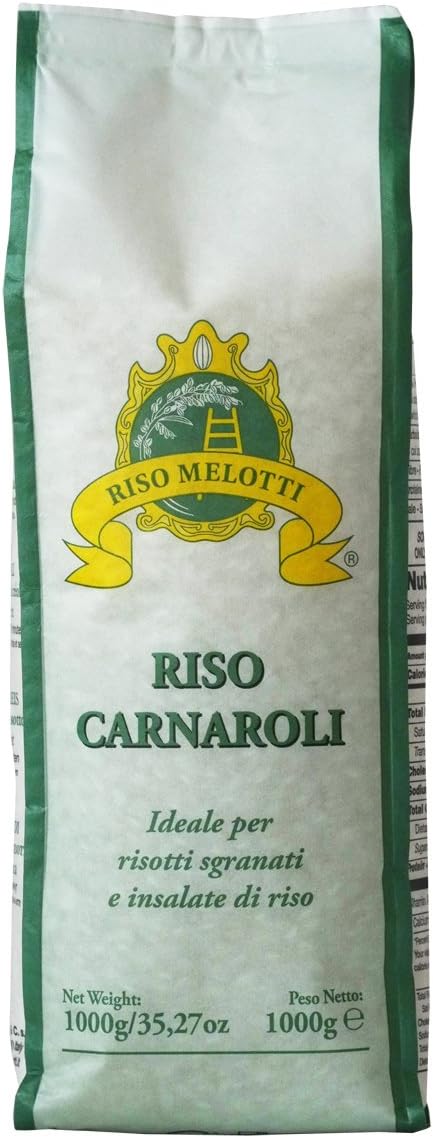 Riso Carnaroli Melotti | Italian Carnaroli Classic Risotto Rice | 2.2lb (1kg)