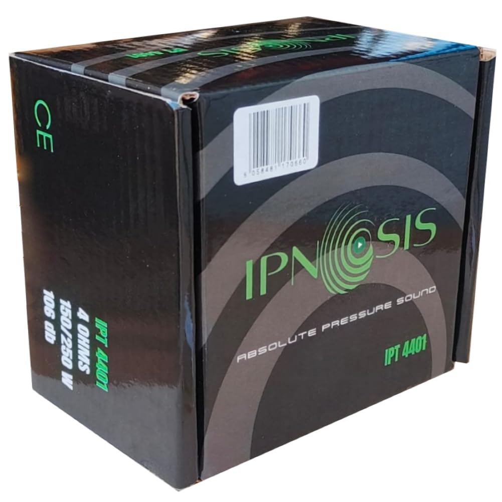 KIT SET PER IPNOSIS IPT4401, 1 driver a compressione tweeter bullet da 100 watt rms 200 watt max, impedenza 4 ohm, sensibilità 106 db, per uso spl, auto, 1 pezzo