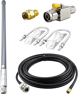 Outdoor 915Mhz Lora Helium Antenna N-Type Male 5.8dBi Omni-Directional High Gain N Male Antenna Waterproof Fiberglass Antennae 19.7inch for Helium Hotspot HNT Bobcat Miner