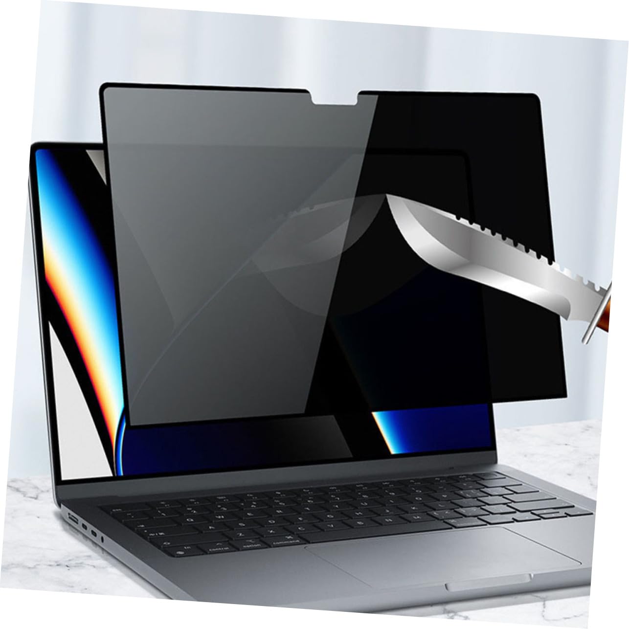 DOITOOL Laptop Privacy Screen Filter -scratch Leak for Mobile Workers and Students Easy Installation Computer Accessory