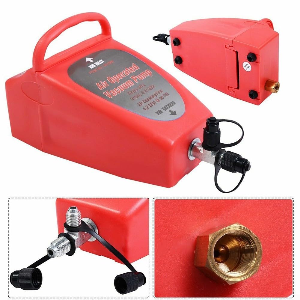 Pompa per vuoto, pompa per vuoto pneumatica da 4,2 CFM, pompa a vuoto ad aria condizionata per auto R134a e R12