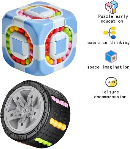 Miniatura 4 de Divertidos y desafiantes juguetes de rompecabezas  Cubo de neumáticos y laberinto de pelotas, para niños y adultos, diseño portátil y duradero