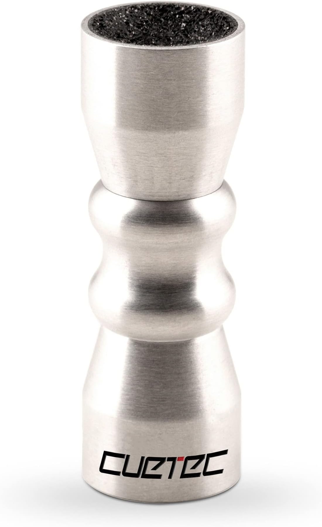 3-in-1 Bowtie Cue Tip Tool with Scuffer, Shaper, Pool Aerator, Silver- Portable Aluminum Snooker Tip - Premium Billiard and Pool Accessories