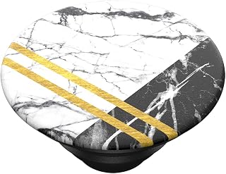 PopTop (Top only. Base Sold Separately) Swappable Top for PopSockets Phone Grip Base, Marble PopTop - Art Deco Marble