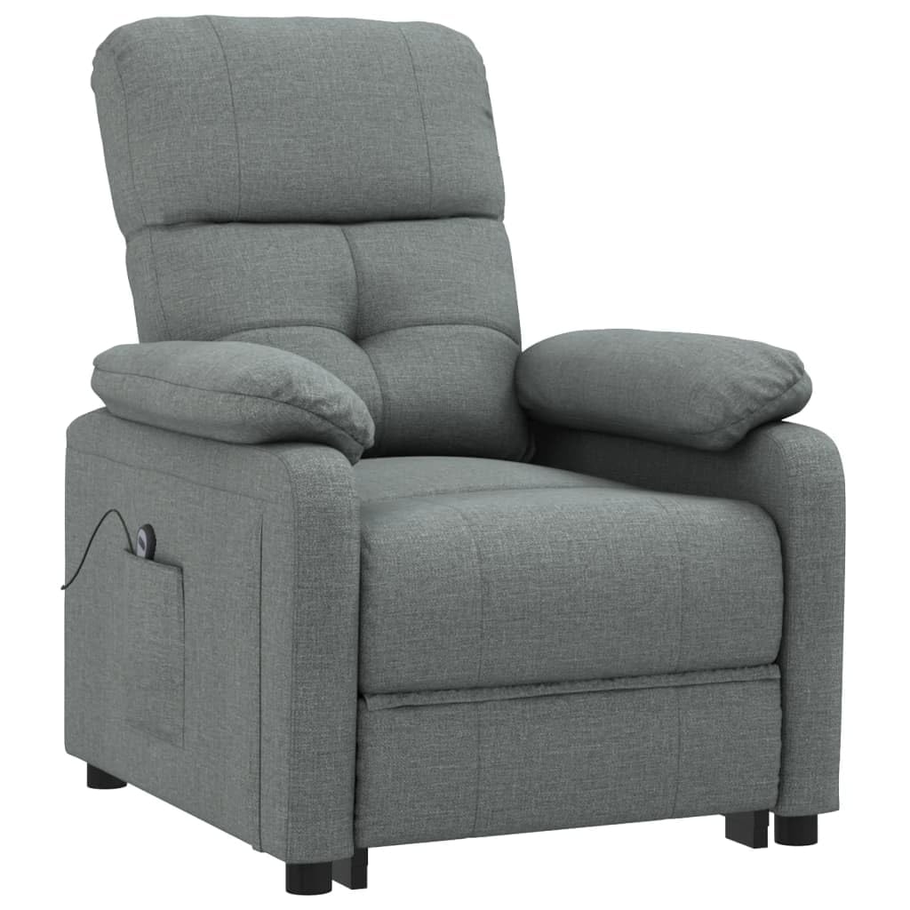 Sillón eléctrico reclinable, Sillón Relax, Sillones Reclinables, Butaca Reclinable, Sillon Lactancia, Sillon Individual, Sofa Relax, Sillon Orejero, de Tela Gris Oscuro