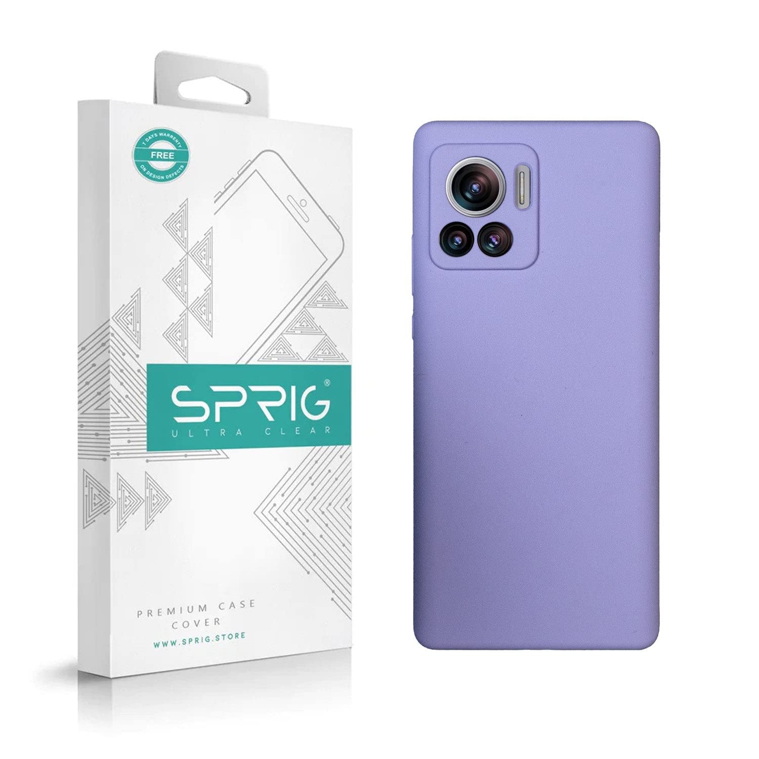 SPRIG Compatible with Motorola Edge 30 Ultra Liquid Silicone Premium Back Cover Drop Tested Shock Proof Mobile Case for Men, Women, Boys and Girls with Camera Protection (Light Purple) (B0C2VPRF87) Amazon Price History, Amazon Price Tracker