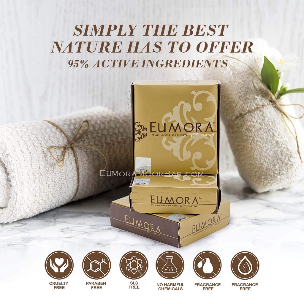 Eumora Moor Bar (1 Bar), Facial Cleansing Soap for All Skin Types, Anti-Aging, Acne, Men & Women : Beauty & Personal Care