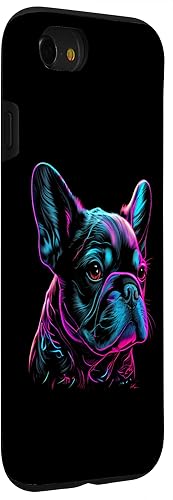 Miniatura 3 de Funda para iPhone SE (2020)  7  8 Bulldog francés con diseño retro