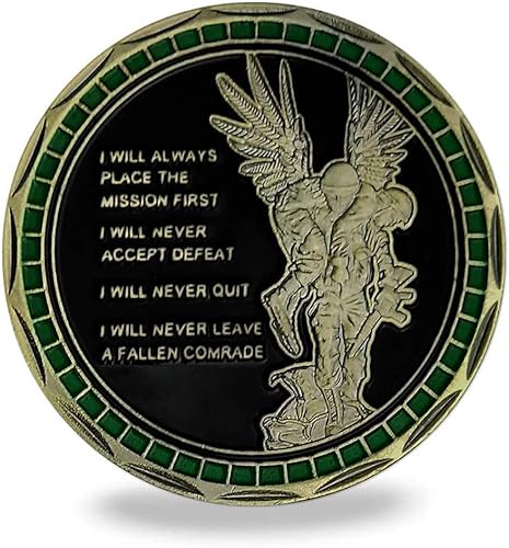 Miniatura 5 de Moneda de desafío de Sello del Ejército de los Estados Unidos con emblema de metal, valores de soldado militar, regalos del ejér