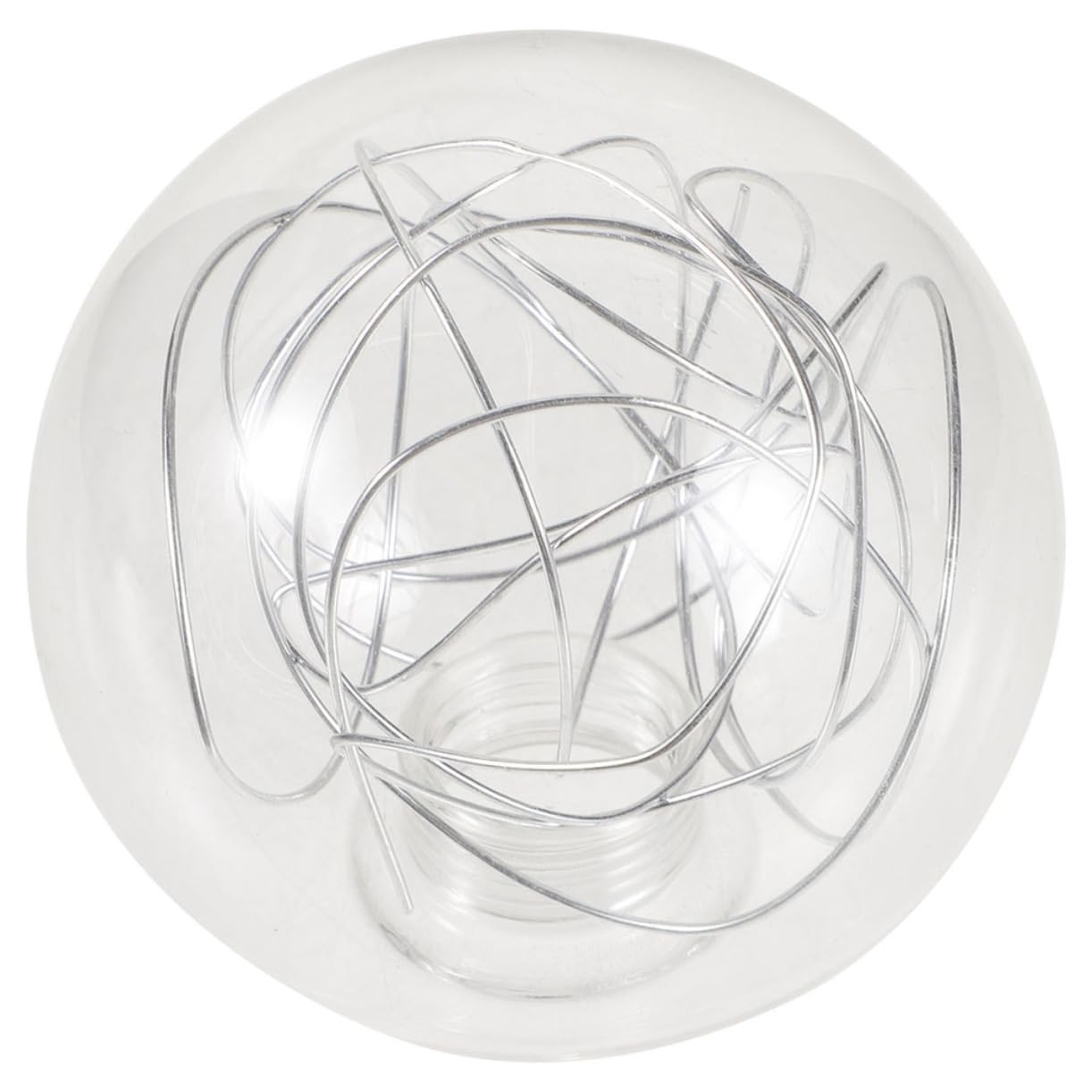 Angoily Bulb Deformation Cover Lamp Glass Light with Elegant Globe Shade Aluminium Wire, No Against Break, for Office and Cafe Light Fixtures
