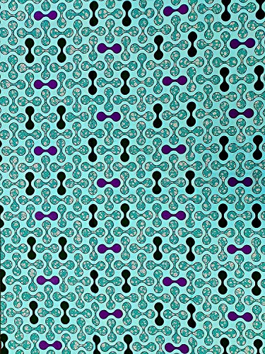 Baumwollstoff Afrikanische Modedesigns und Farben - 6 Yards Pack - Größe: 5,5 m lang x 1,2 m breit - 100% Baumwolle - Ankara-Stoff für die Herstellung und Dekoration von Hemden und Kleidern Cover