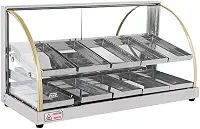 Vitrine Estufa Salgados Dupla 10 Bandejas Expositora 2 NÍveis W10BD Tita 220V
