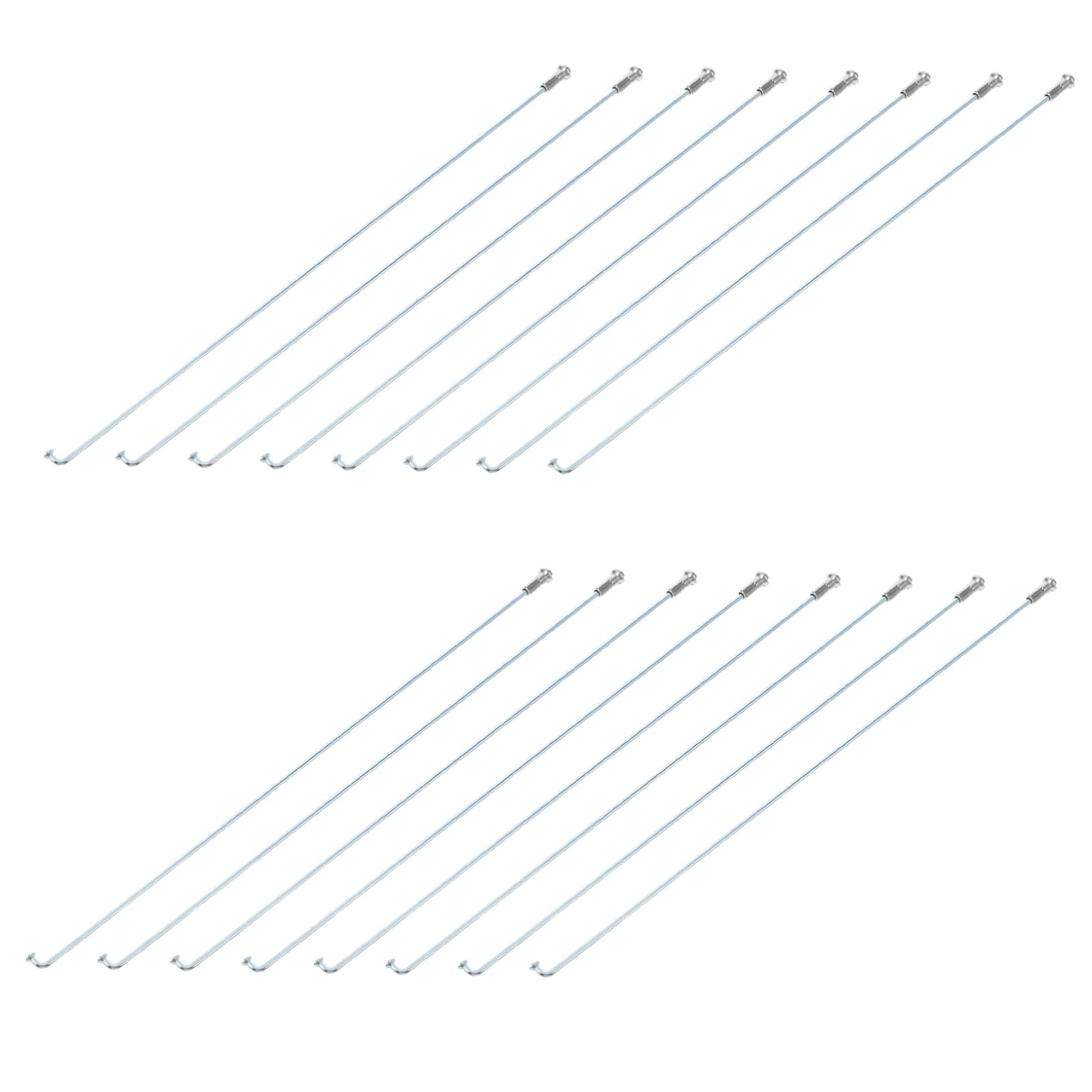 SUPVOX 36pcs Steel Bicycle Spokes J Bend Design for Mountain Road Bikes Easy Installation Versatile Compatibility Durable Repair Parts for Enhanced Riding Experience