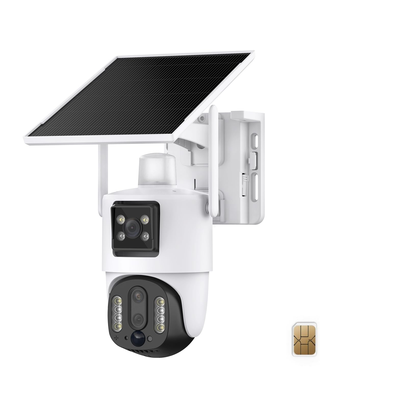 Telecamera Esterna XIAOVV Con Scheda SIM 3G/4G, Solare Con Batteria 10000mAh, Visione Notturna E Allarme PIR