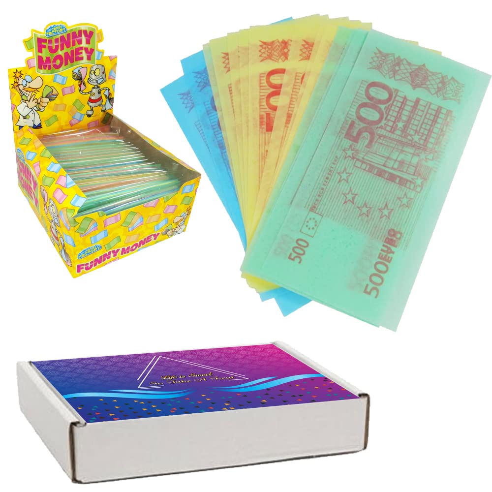 Crazy Candy Factory Edible Paper Funny Money 10 x 14g Packs