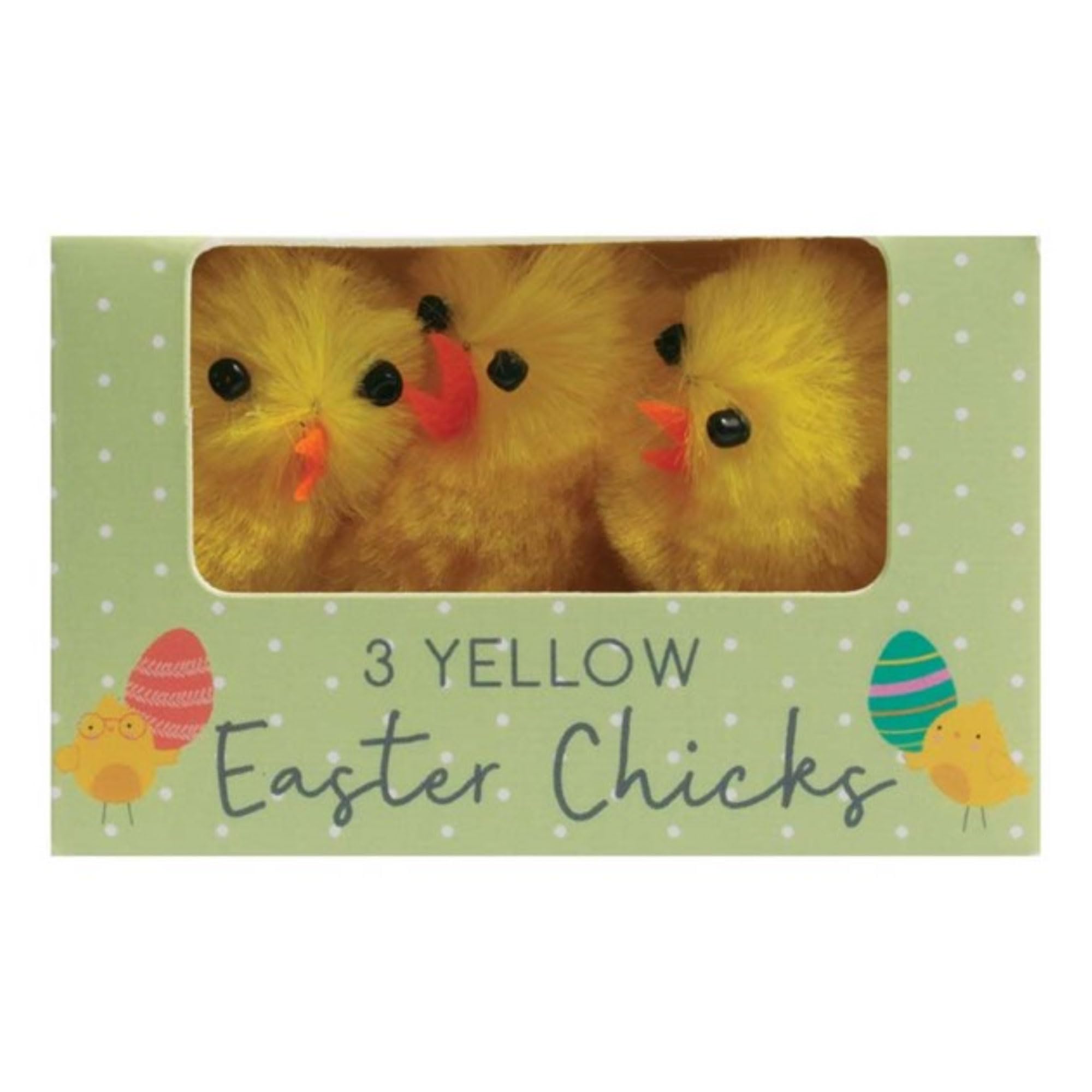 Concept4u 3X Fluffy Yellow Chicks Easter Bonnet Decoration - 3 Pcs Fluffy Yellow Easter Chicks For Easters Hat Decoration Accessories And Egg Hunt Parties & Festivals - Mini Artificial Craft Décor