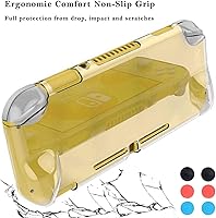 Vista 3 de Kit de accesorios para Nintendo Switch Lite Paquete de accesorios YOOWA con funda de transporte funda protectora paquete de 2 protectores