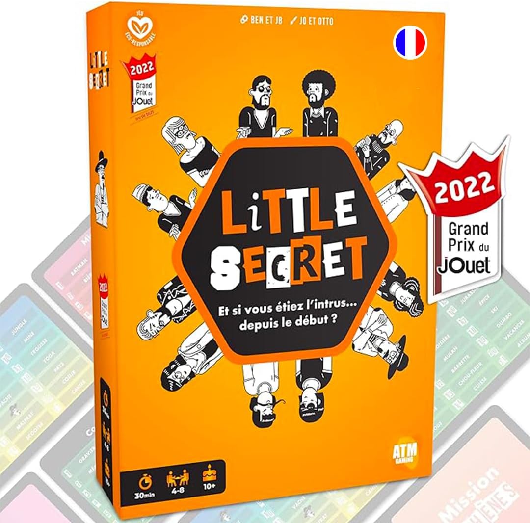 Little Secret - Board Game - Impostor Concept - Game of Ambiance and Bluff with Family and Friends - Card Game from 10 Years Old - Can You Unmask the Traitors?