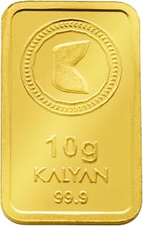 Kalyan Jewellers 24K (999) Lotus Gold Bars -100% Pure, 10 gms Price In India