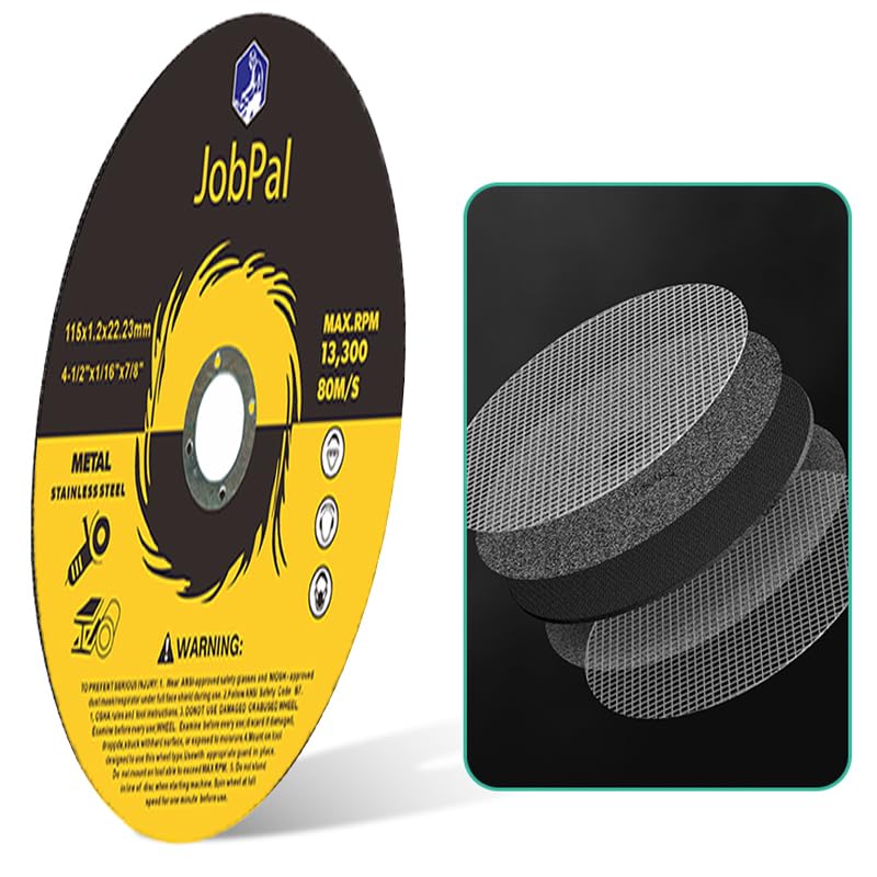 4 1/2" inch Metal Stainless Steel Cutting disc, 4.5" Angle Grinder Ultra-Thin Cutting Wheel, with Strong Cutting Effect Cutting disc one More nut (4.5in one More nut, 100)
