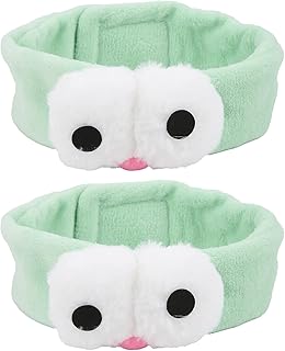 2 szt. Śliczna opaska do włosów, opaski Cartoon Big Eye Makeup Spa z pałąkiem na głowę kobiety kosmetyczne do biegania Sport Headwrap do mycia twarzy prysznic Spa maska