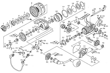 ダイワ 16キャタリナ 4500 スプール ドラグキャップセット