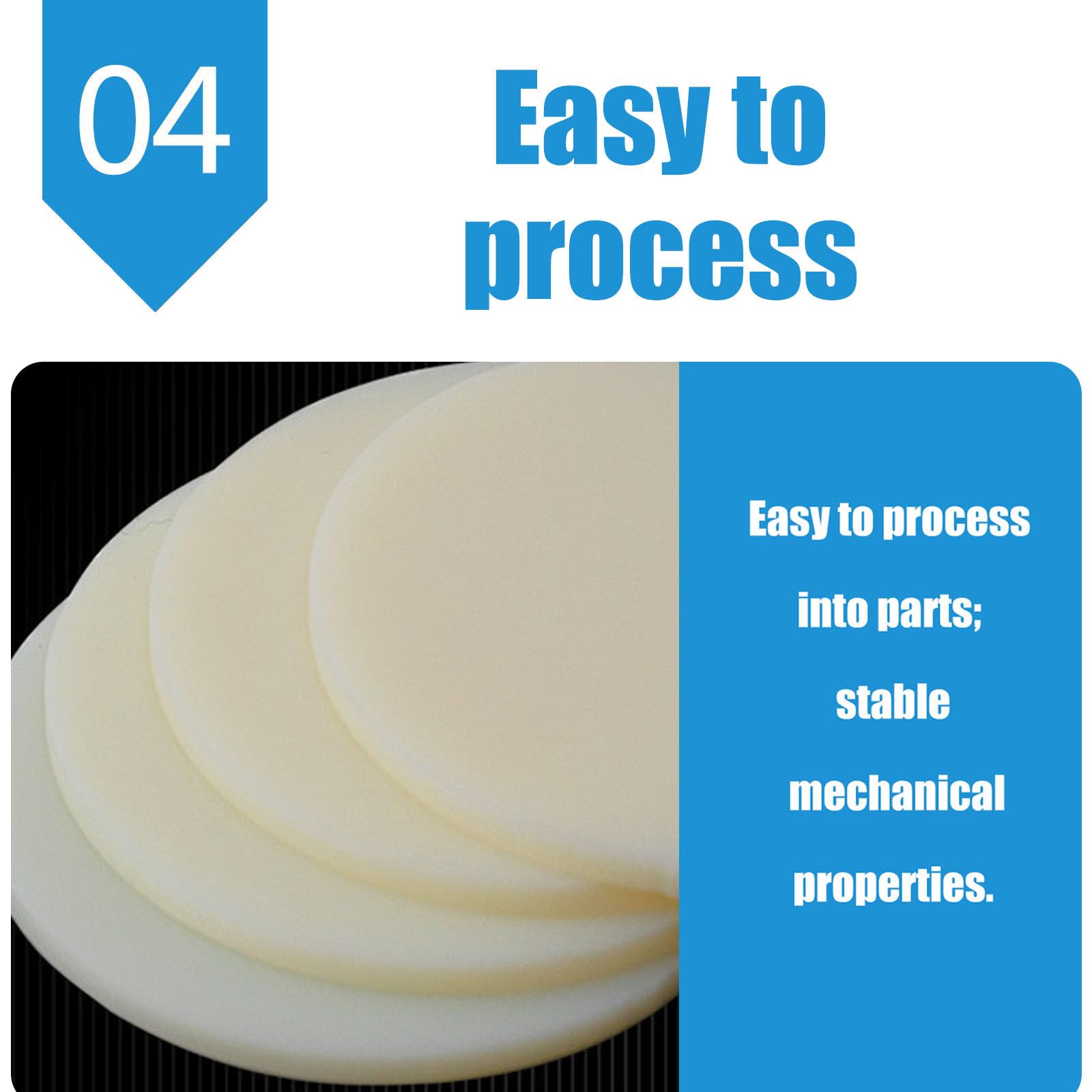 Fogli di Plastica ABS Lastra di Plastica ABS Beige Girare 20Cm
