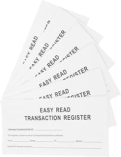 NUOBESTY Checkbook Register Books Portable Financial Management Notebook for Personal Budgeting Large Print Efficient Expe...