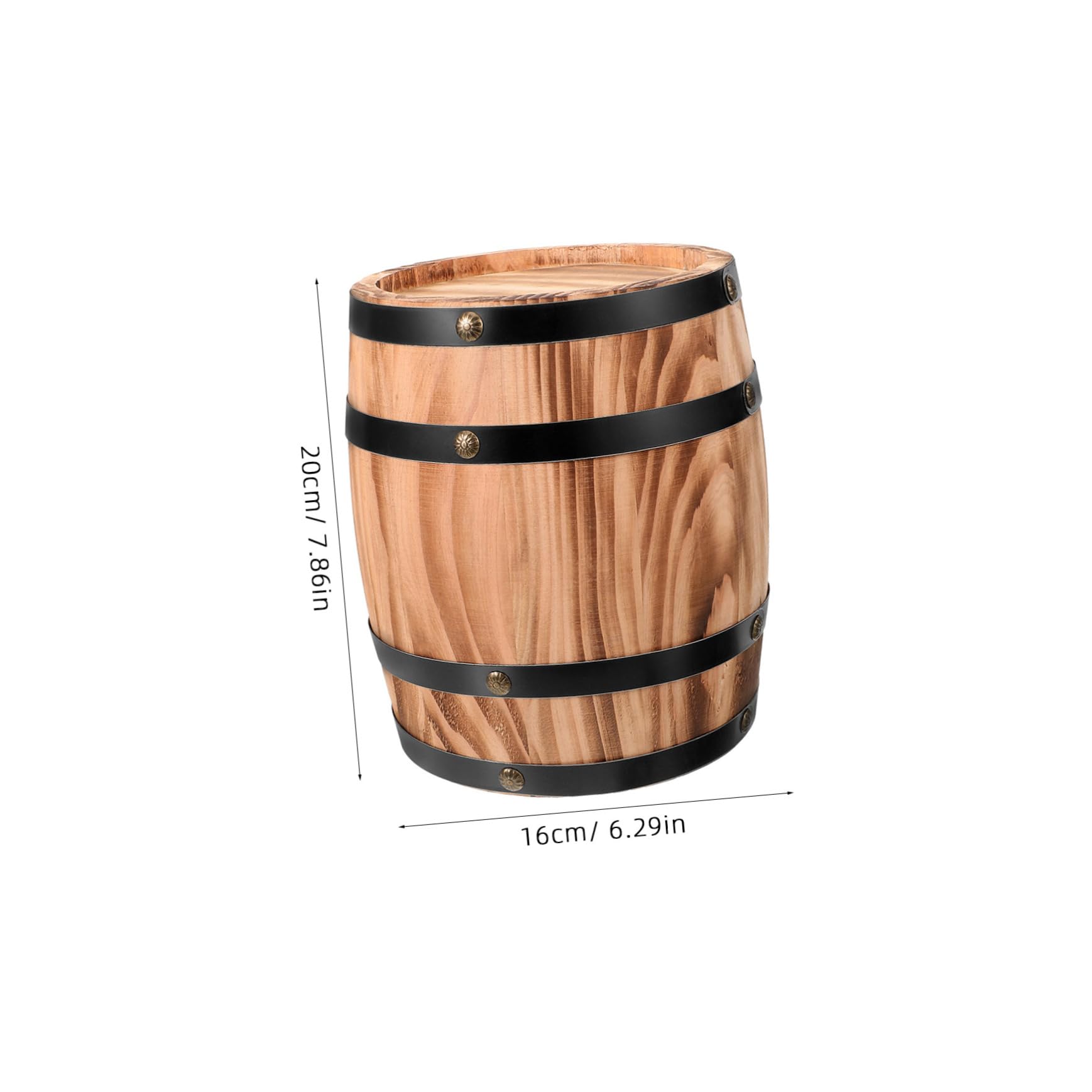 STOBAZA Unique Wine Bar Decor Crafted from Wood Beer Barrel Decoration Decorative Barrels
