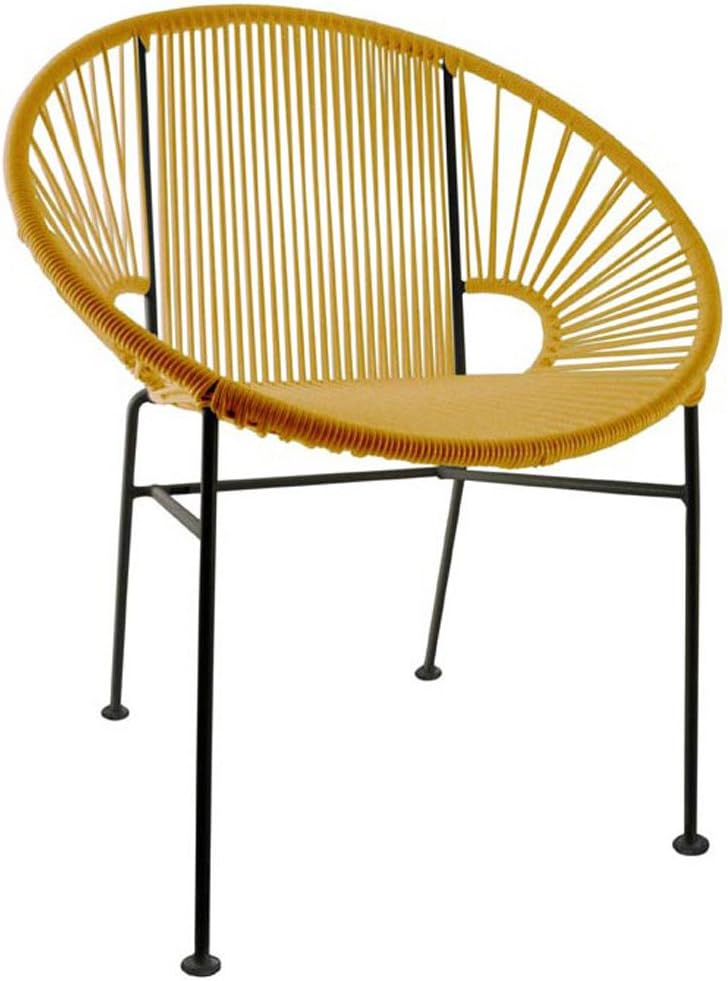 INNIT Concha Chair with Black Frame, Caramel