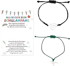 Bracelet de rentrée des classes 2 écoliers bracelet fille garçon mère fille bracelet écolier cadeau décoration de carte cadeau, 11 inches (large), 10 inches (small), Acier inoxydable