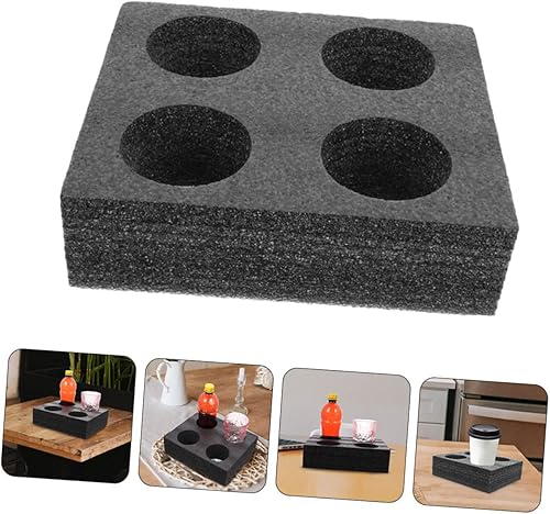 Miniatura 2 de Zerodeko Soporte de vaso de algodón de punto Portabotellas de bebidas Bandeja de bebida Bandeja portadora de bebidas Soporte de transporte de