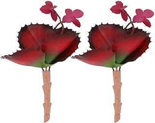 Cabilock 2pcs Mini Artificial Succulent Plant Unpotted Faux Succulent Picks Fake Plants for Decoration