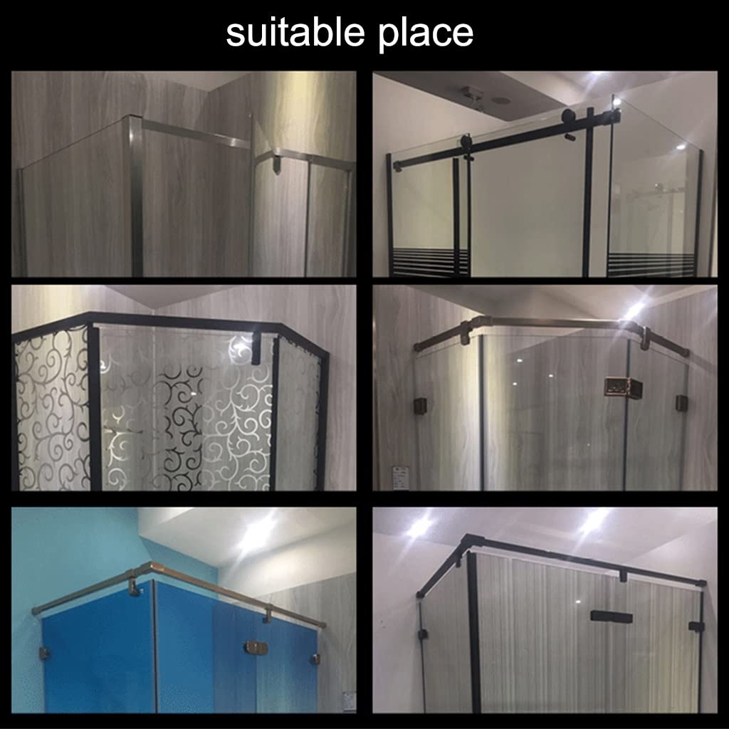 Estante de ducha para colgar sobre la puerta con ganchos, a prueba de óxido, cesta de almacenamiento de baño, estante de despensa, instalación sin taladro (negro)