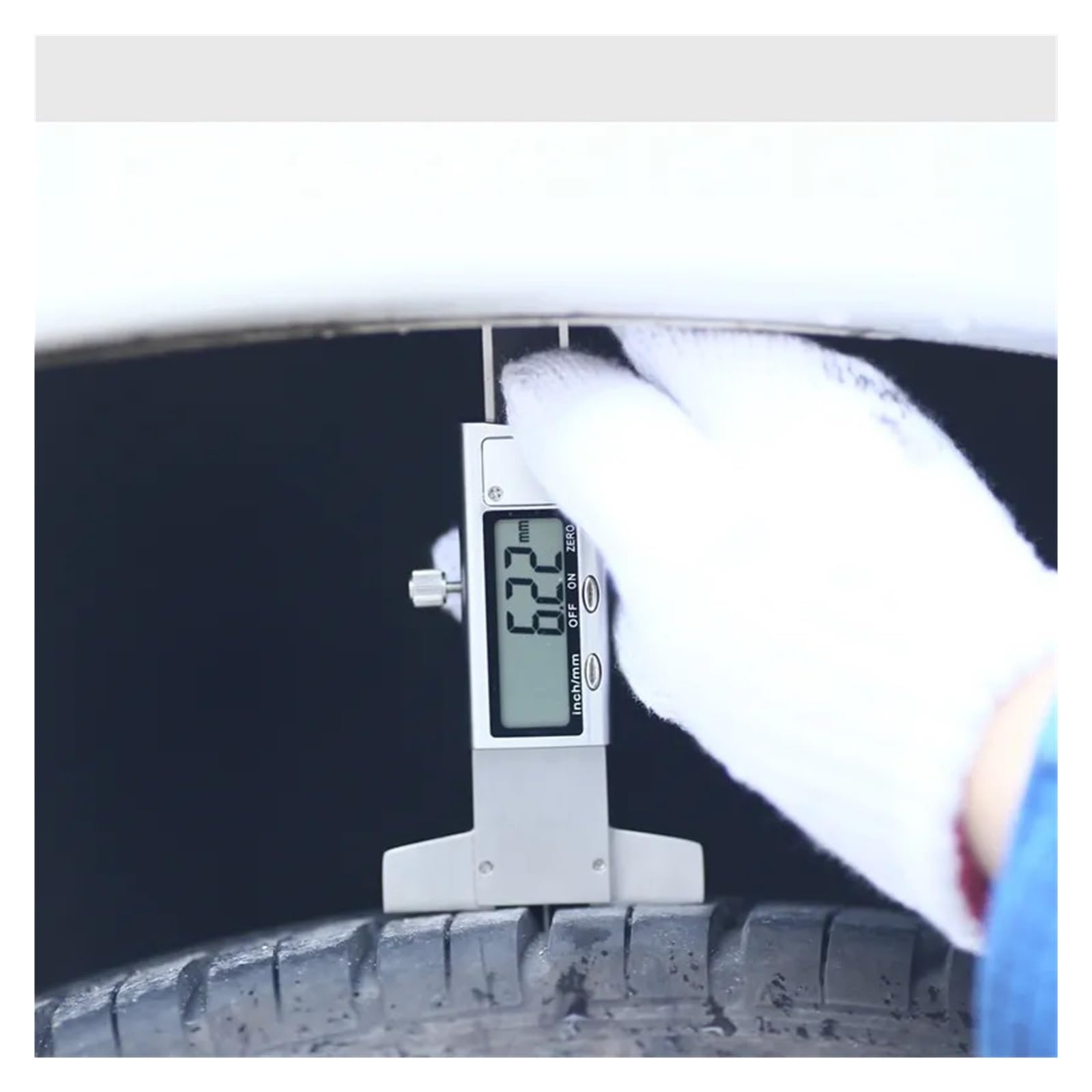 0.01mm Cyfrowy Miernik Głębokości Bieżnika 0-25mm LCD Opony Ze Stali Nierdzewnej Suwmiarka Linijka Metryczne/calowe Wymiana Pomiar Precyzyjny
