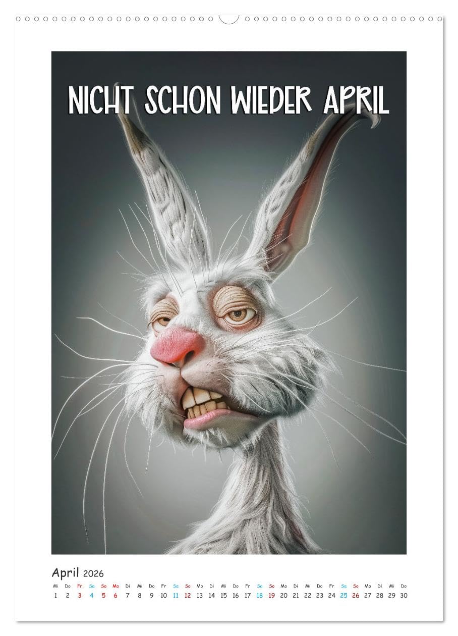 Lach Dich fit ! (hochwertiger Premium Wandkalender 2026 DIN A2 hoch), Kunstdruck in Hochglanz: Egal, ob Sie einen stressigen Tag im Büro haben oder ... ohne ein Lächeln vergeht. (CALVENDO Spass)