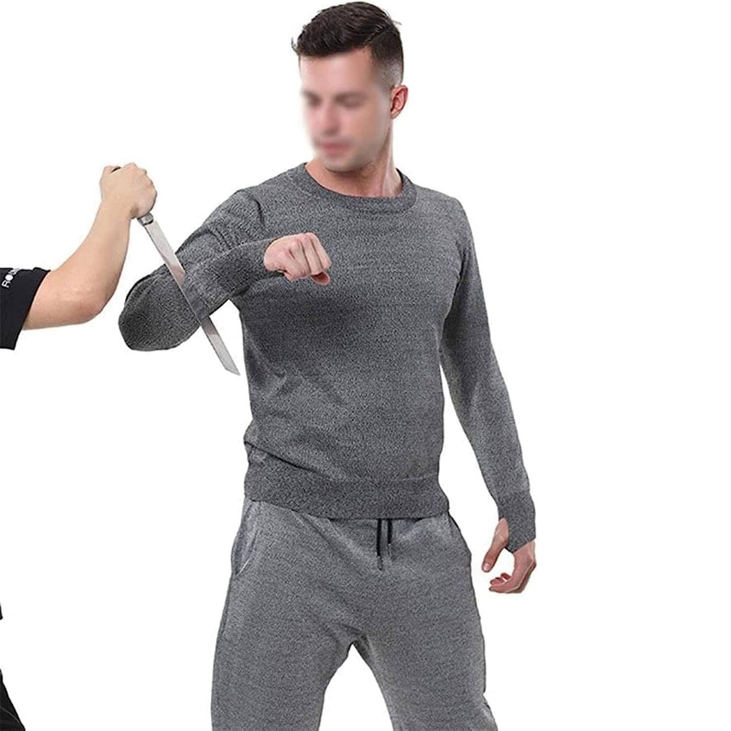 Chaleco Anticortes Y AntipuñAladas, Ropa Protectora Anticortes De 5 Niveles, Resistente Al Desgaste, Anticortes Y Resistente Al Desgarro, Utilizado Para Proteger La Seguridad Personal.,Grey-XXL